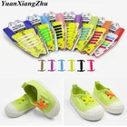 10 шт.компл., эластичные силиконовые шнурки для детей, спортивные шнурки для бега без галстука, Все кроссовки, кружевные шнурки для шнурков