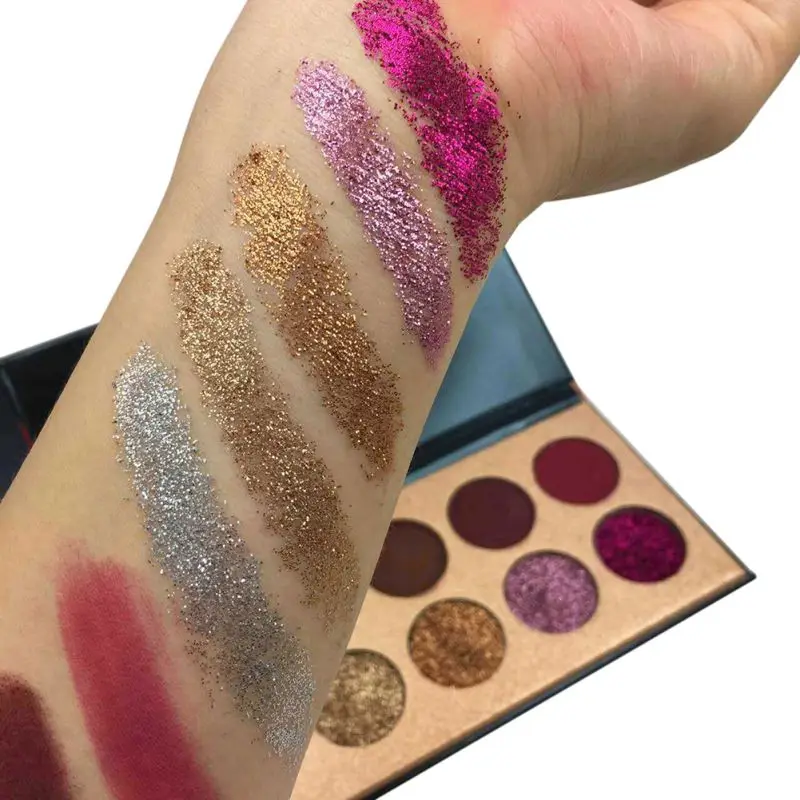 Блестящие инъекции отжимаемые мерцающие матовые блестящие тени для век алмазные