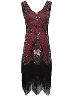 red blue black red gold ladies 1920s roaring 20s flapper costume sequins gatsby dress up carnival haliday costume