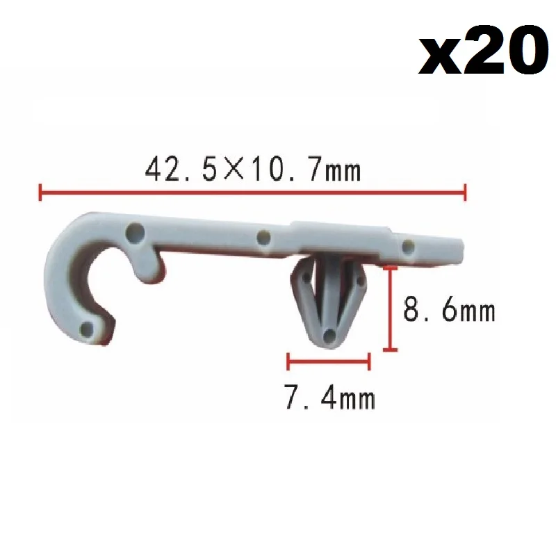 

20x Windshield Washer Hose Clips For Honda 91512-SE0-003