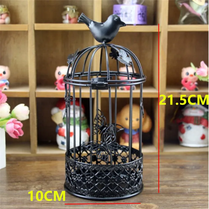 Candle Holder A Винтажные Ретро украшения для дома металлический Железный фонарик со свечой высокий большой портативный подсвечник Европейский чайный светильник подсвечник - Цвет: Candle Holder A