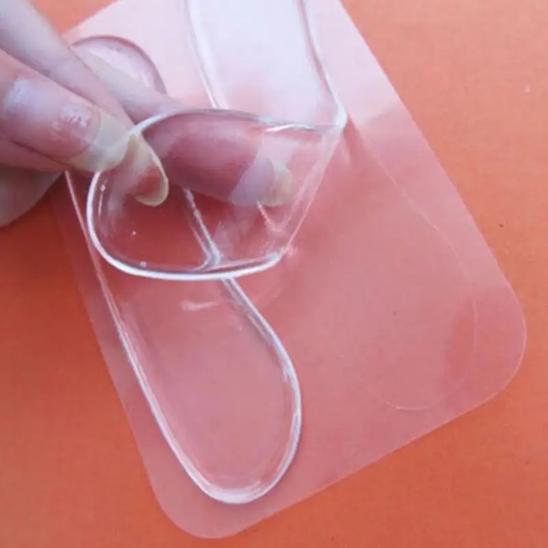 3 пары силиконовых вкладышей на заднем каблуке для женщин Нескользящие подушечки