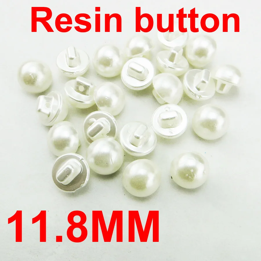 

100PCS pearl white RESIN buttons 8MM coat boots sewing clothes accessories R-256