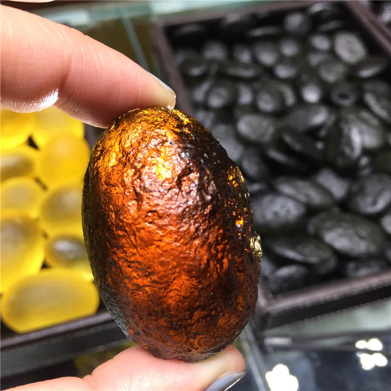 Moldavite чешский метеорит ударное стекло натуральный грубый камень Хрустальный