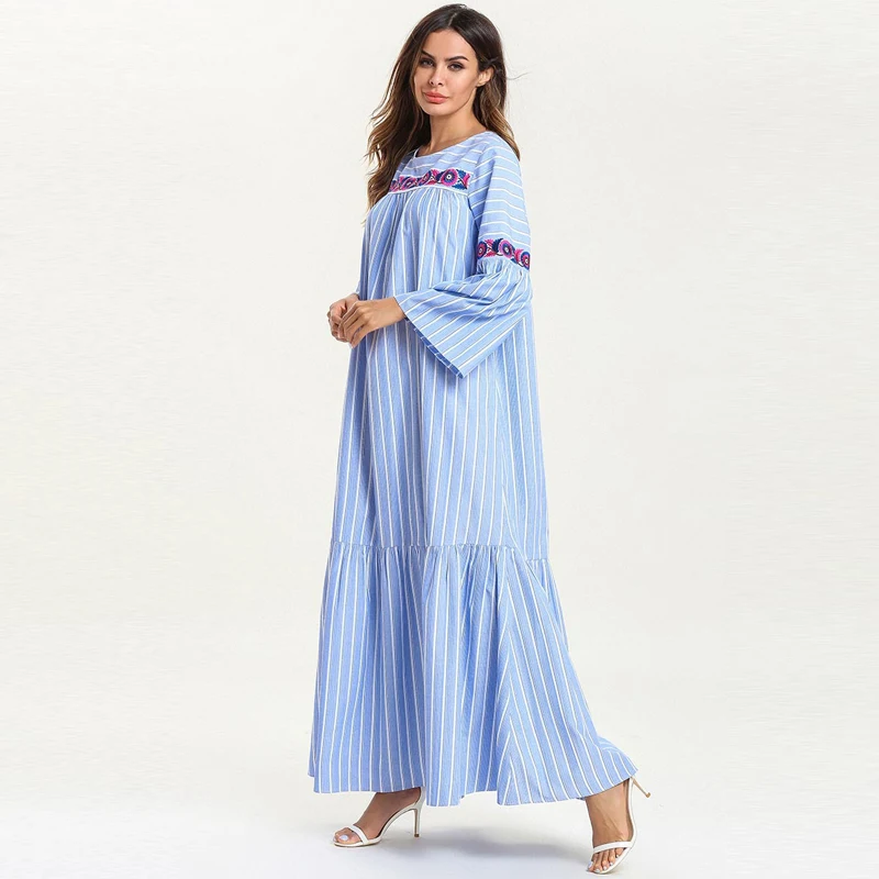 Абая кафтан хиджаб мусульманское платье джилбаб Caftan халат Дубай для женщин