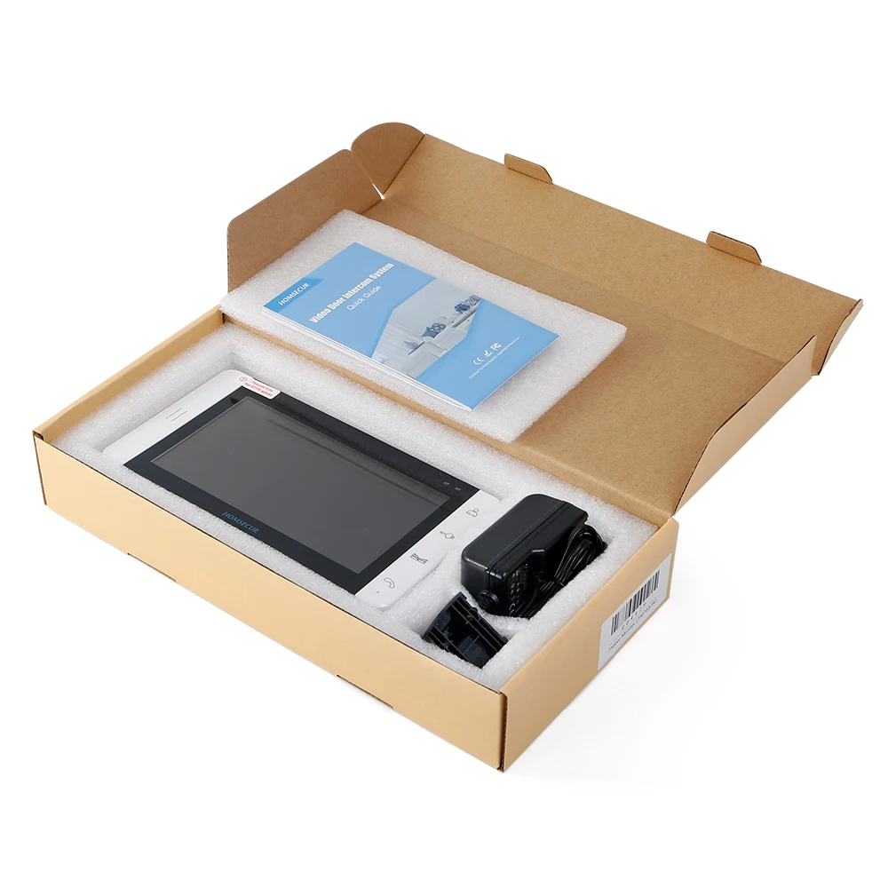 HOMSECUR TM703-W Внутренний Монитор для HDW Проводной Видеодомофонной Системы