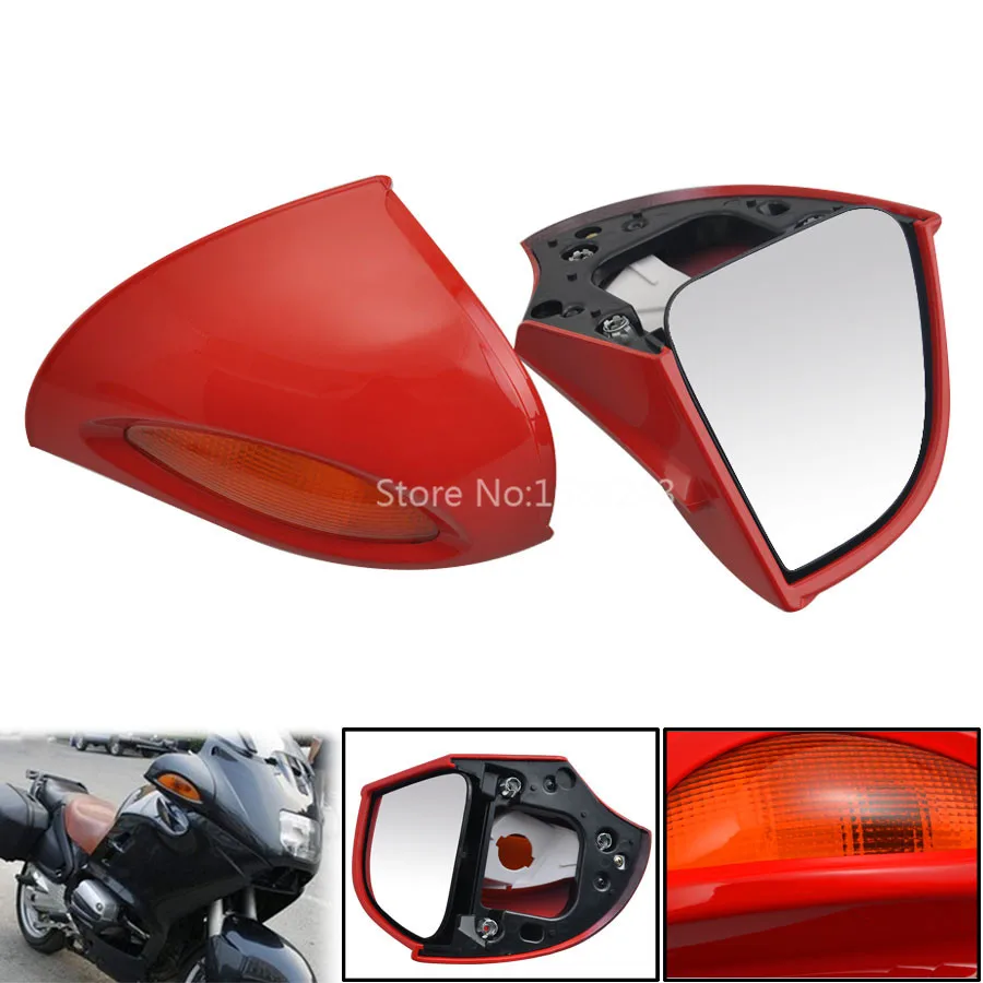 

Sexy Red Rear View Glass Side Mount Mirrors Fit for BMW R850RT R1100RT R1150RT RT850 RT1100 RT1150 Motorcycle Rearviews