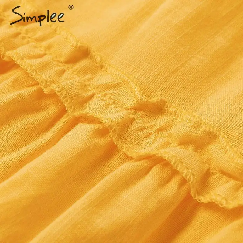 Simplee Сексуальное Женское праздничное пляжное летнее платье больших размеров с