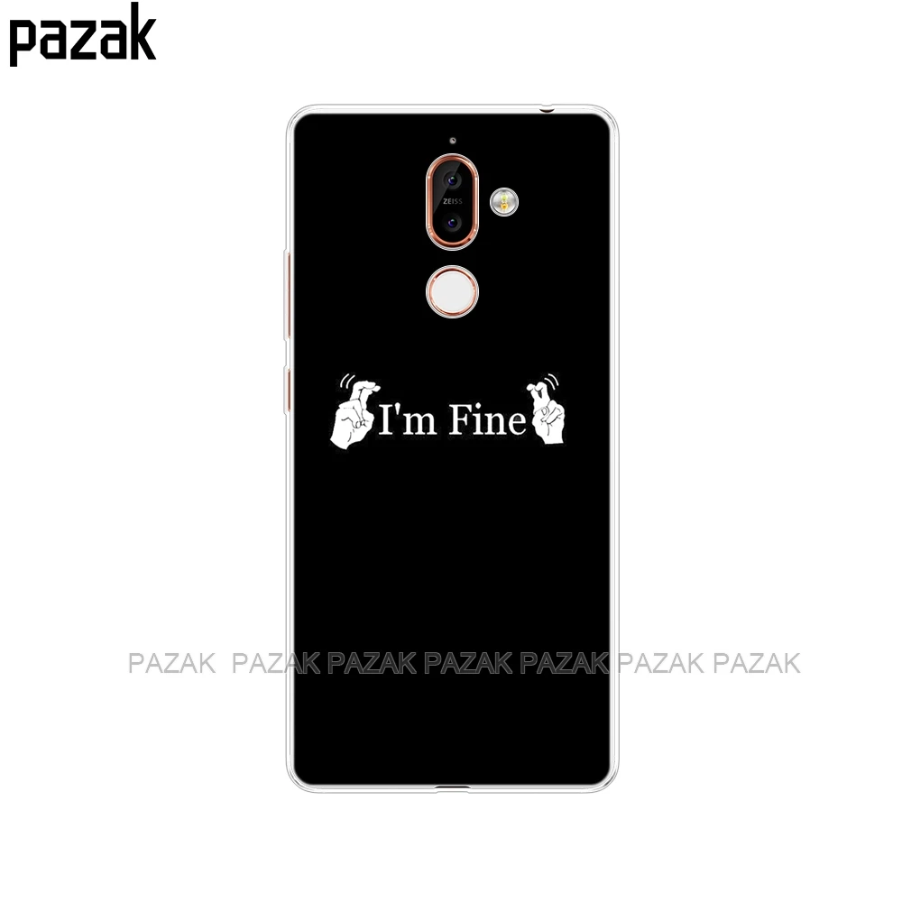 52237 Чехол для nokia 6 6,1 7 plus 8 9 nokia 6 2018x5x6, мягкий силиконовый чехол из ТПУ для задней панели телефона с принтом, окрашенные ракушки, сумки Fundas - Цвет: 52237