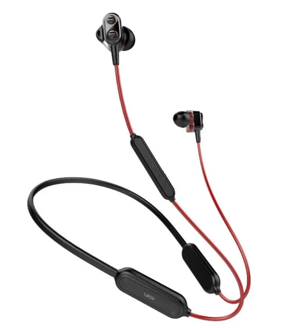 UiiSii BN90 Спортивная Беговая Беспроводная Bluetooth гарнитура HIFI гибридная технология IPX5 Водонепроницаемая CSR BT4.1 гарнитура для Android ios - Цвет: Красный
