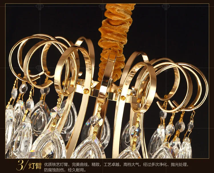 Х лампа для гостиной круглая квадратная Люстра хрустальная атмосферная