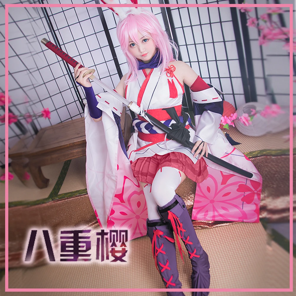 VEVEFHUANG Kосплей игры аниме Honkai Impact 3rd Косплей Yae Sakura костюм кимоно на Хэллоуин и