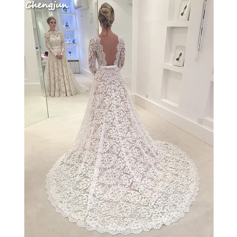 Винтажное платье Chengjun кружевное с длинным рукавом для мамы и дочки | Свадьбы