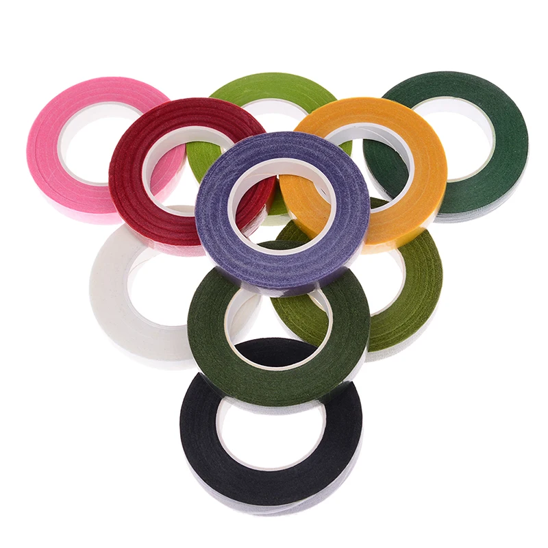 30 ярд 12 мм Цветочная лента для ствола корсажи Buttonhole искусственный цветок стемен