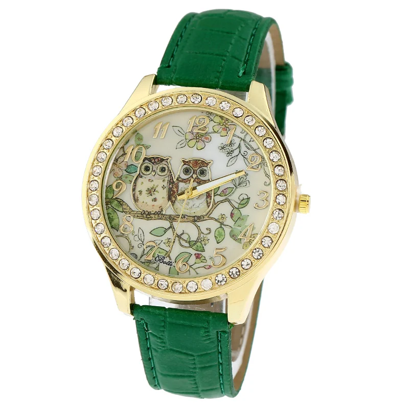 Женские винтажные наручные часы Gnova из платины и искусственной кожи в стиле ретро