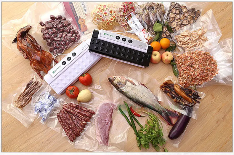 Вакуумная пищевая упаковочная сумка для хранения в рулонах для кухонной упаковки, упаковочная машина для сохранения свежести, 12, 15, 20, 25, 28, 30, 35*500 см, BPA бесплатно