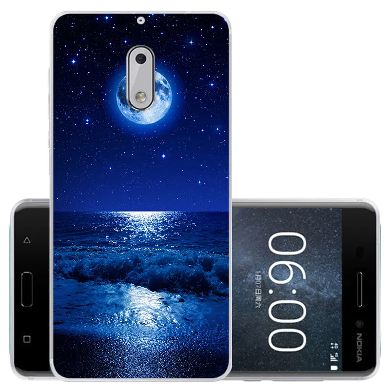 Чехол Fanatu из ТПУ 5 дюйма для Nokia 6 Nokia6 2017 мягкий силиконовый чехол TA 1033 1021 защитный