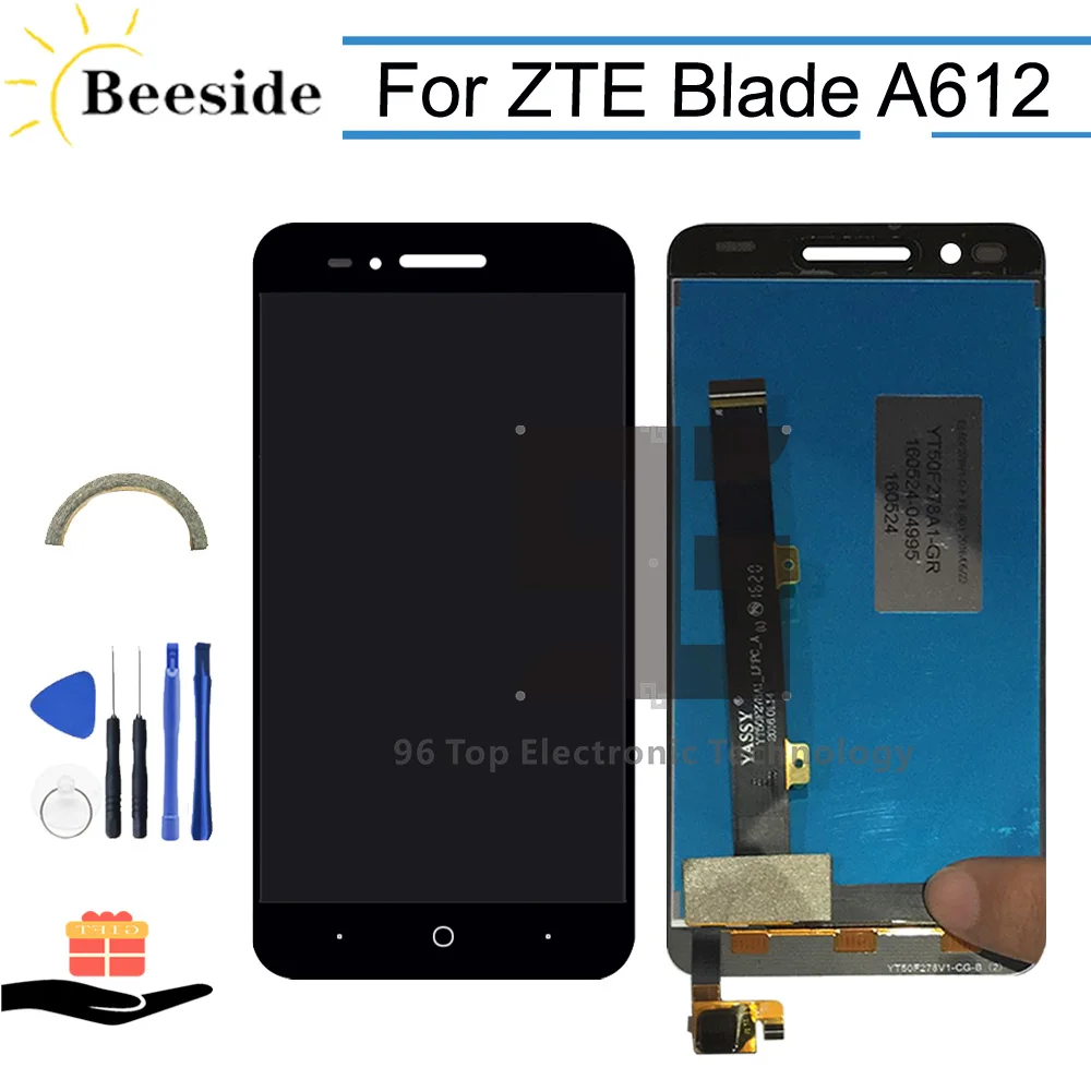 AA + качественный ЖК-дисплей 5 0 ''для zte Blade A612 BA612 кодирующий преобразователь