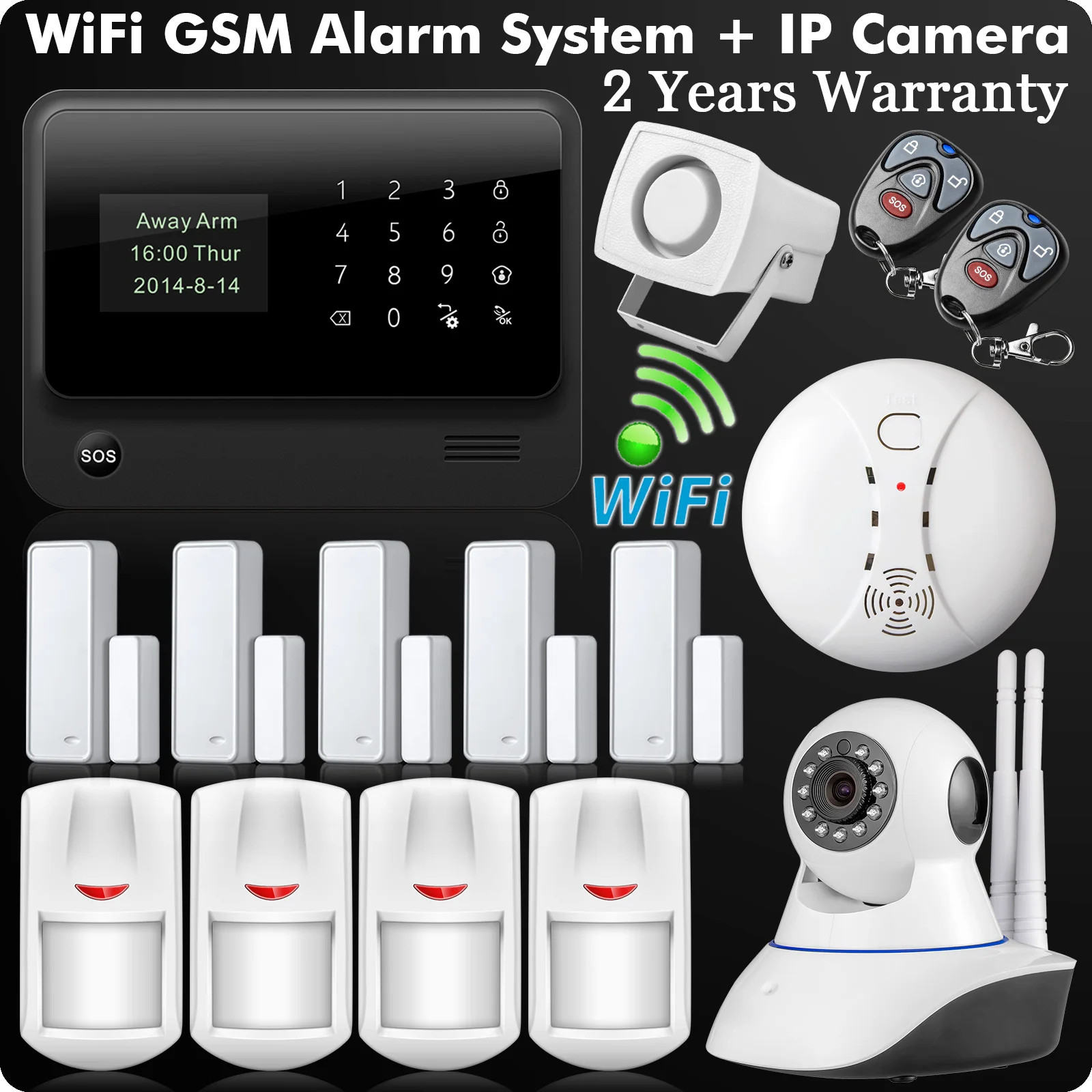 G90B Plus 2 4G WiFi GSM GPRS SMS Intruder Беспроводная фотокамера домашняя система охранной