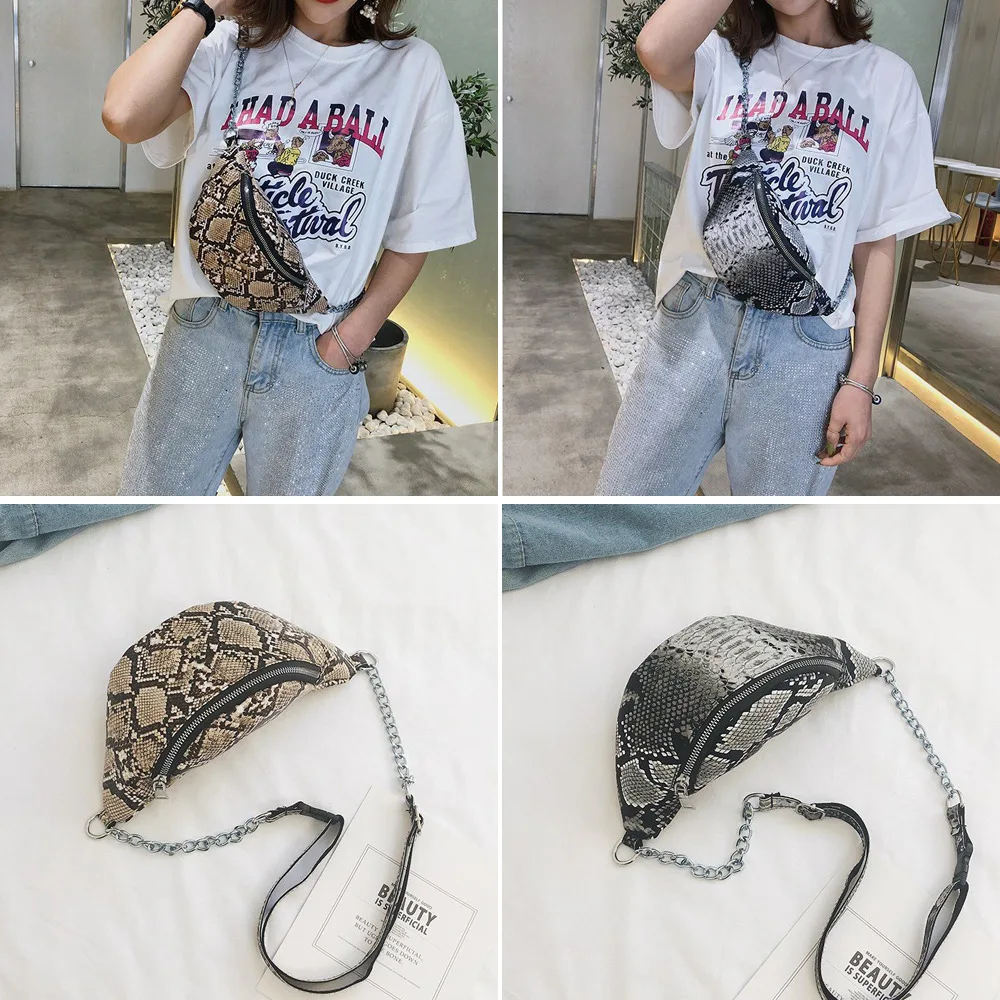 Новинка 2019 модная Женская поясная сумка из искусственной кожи забавная