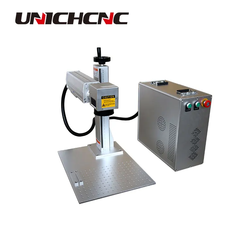 Удобная портативная волоконно лазерная маркировочная машина UNICHCNC 20 Вт 30 для