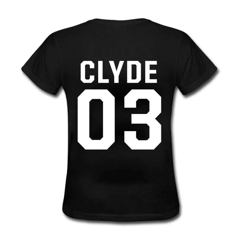 Мужская футболка с короткими рукавами и круглым вырезом BAEKADOO принтом CLYDE &