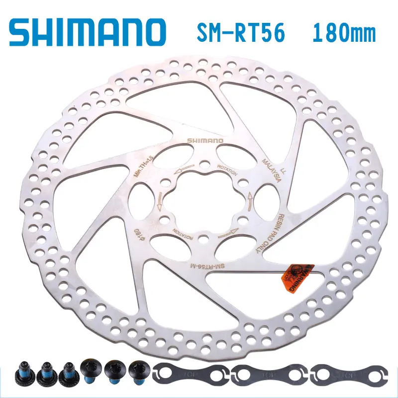 1 шт. Shimano Alivio Deore SM RT56 велосипед MTB 6 болт дисковый тормоз ротора 160 мм 180 Аксессуары