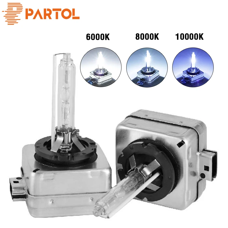 Partol 2x6000 K 8000K 10000K D1S ксеноновый светильник 35W D1R Ксеноновые фары для автомобиля