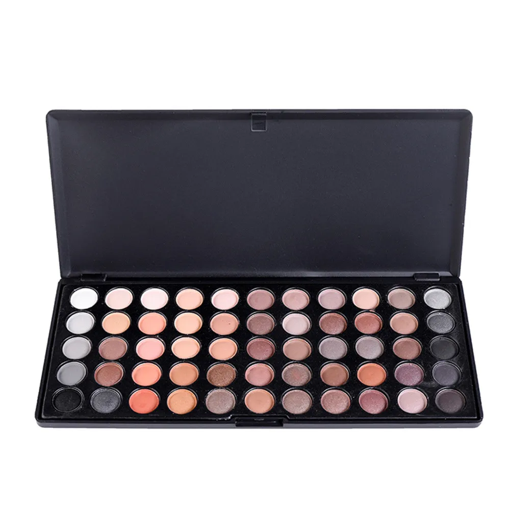 MISS ROSE 55 цветов тени для век водонепроницаемые мерцающие блестящие пудра матовые