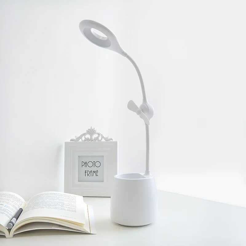 BRIGHTINWD новинка креативная usb лампа с зажимом для зарядки вентиляторами и