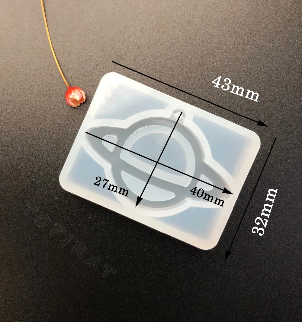 1 шт. Сатурн УФ силиконовая форма для литья под давлением подвеска собственными