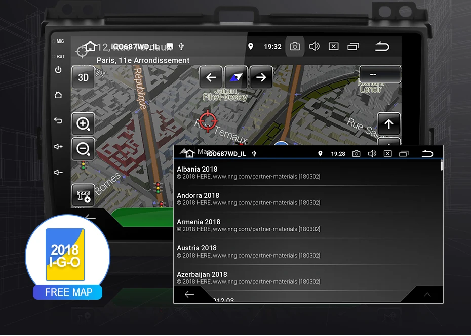 Isudar 1 Din Android 9 DVD авто радио для Toyota/Prado 120 2004-2009 Автомобильный мультимедийный плеер Восьмиядерный ram 4G rom 64GB gps DVR DSP