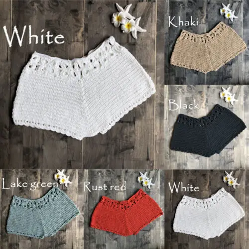 Женские повседневные шорты для мальчиков Хлопковые вязаные сетчатые летние