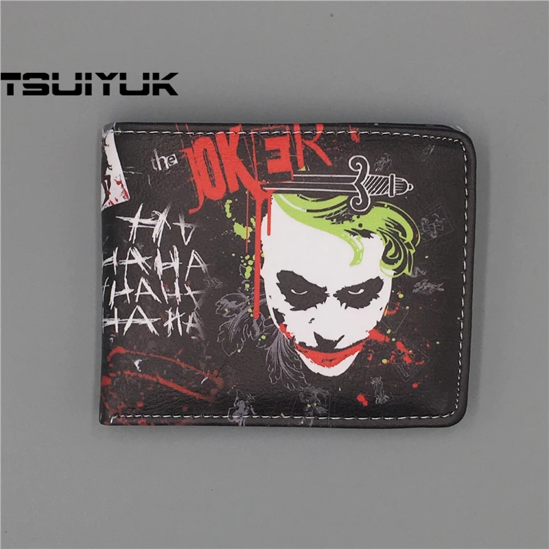 Новинка 2019 DC Comics Бэтмен Джокер кошельки с символами кожа модный мужской кошелек