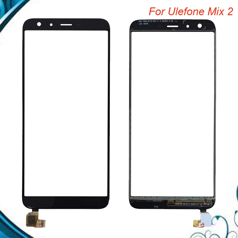 Для Ulefone Mix 2 / Mix2 сенсорный экран Сенсорная панель Датчик черный цвет ремонт