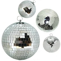thrisdar dia25cm 30cm glass rotating disco mirror ball commercial holiday party reflective hanging disco ball stage effect light