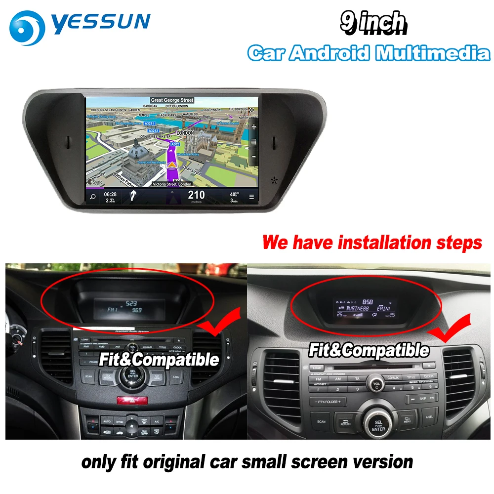 Для Honda Accord 8 Европа 2008 2009 2010 2011 2012 2013 автомобиль Android Carplay gps Navi карты навигационный плеер радио
