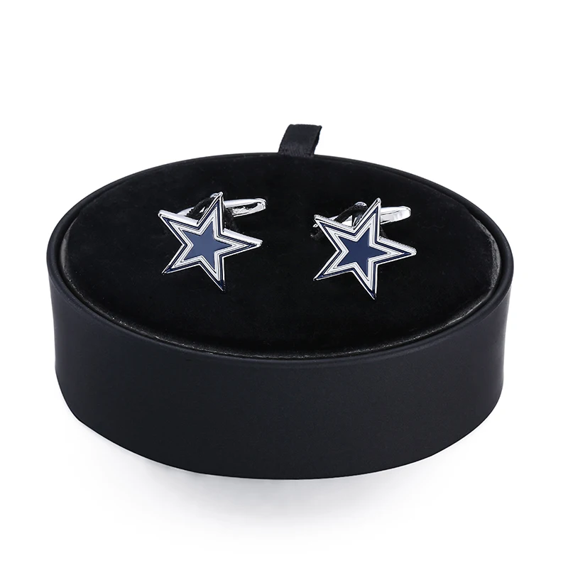 

Высококачественный латунный материал, темно-синий цвет, искусственная кожа, набор коробок, мужские французские запонки, подарочный набор, бесплатная доставка