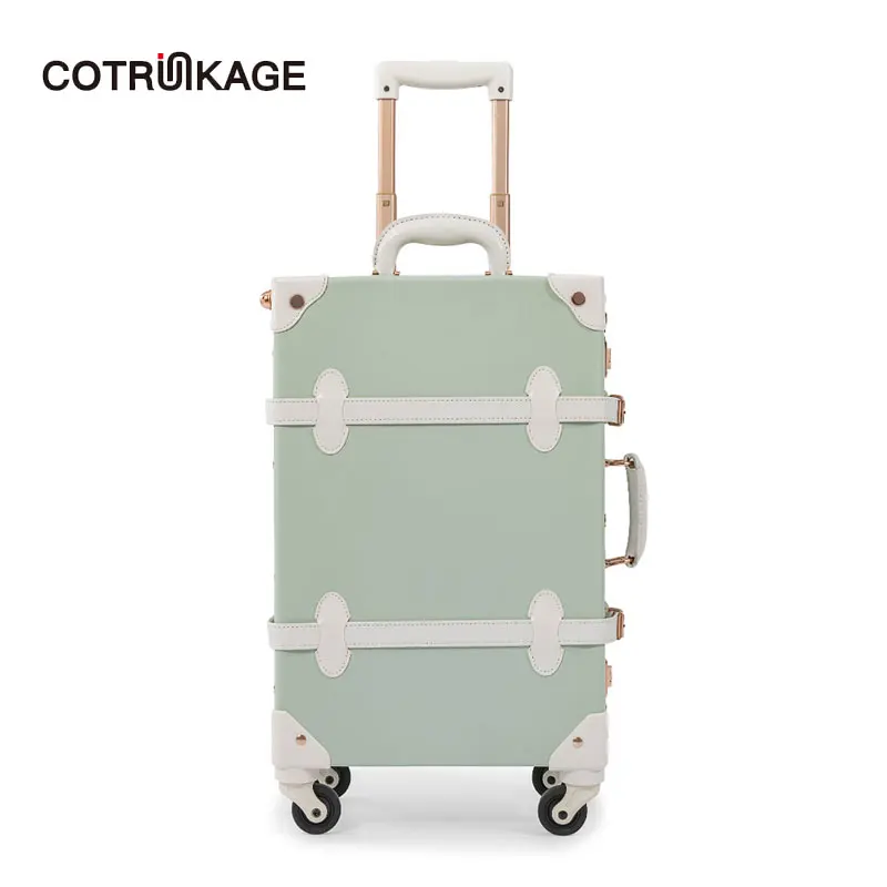 COTRUNKAGE зеленый 20 &quot26&quot из искусственной кожи маленький жесткий чехол для
