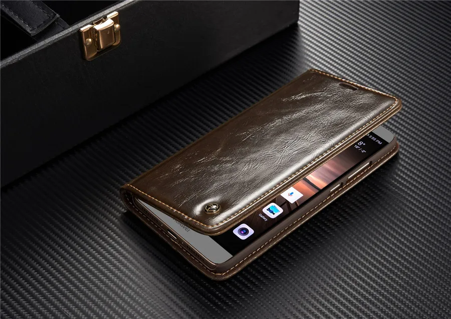 Luxury Back Cover for Huawei P8 Lite Case P9 Leather Flip Wallet Mate 9 8 Coque Cases | Мобильные телефоны и аксессуары