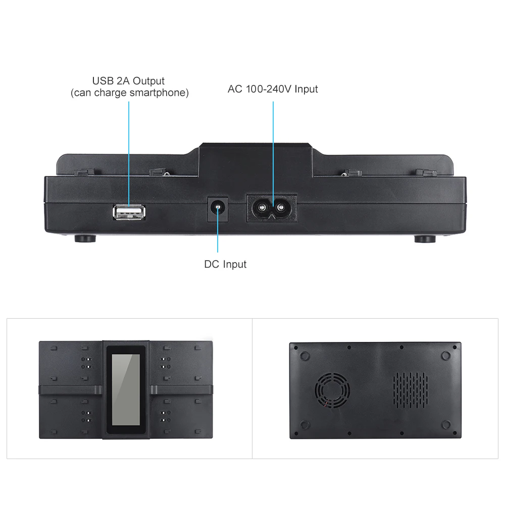 Andoer NP F970 4 канальное зарядное устройство для цифровой камеры Sony F550 F750 F950 FM50 FM500H QM71
