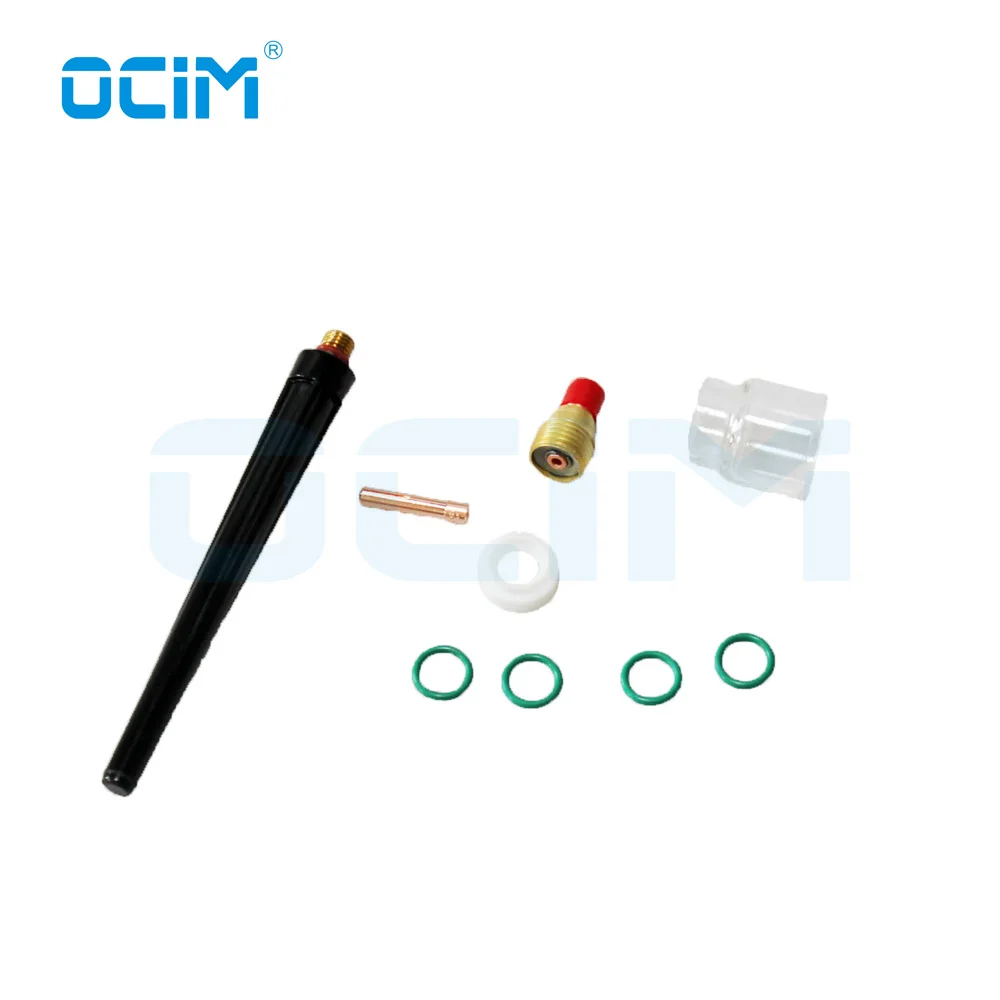 9pcs/set #12 Pyrex Glass Cup Kit Stubby Collets Body Gas Lens TIG Welding Torch For WP-9/ 20/ 25 Mayitr Accessories | Инструменты