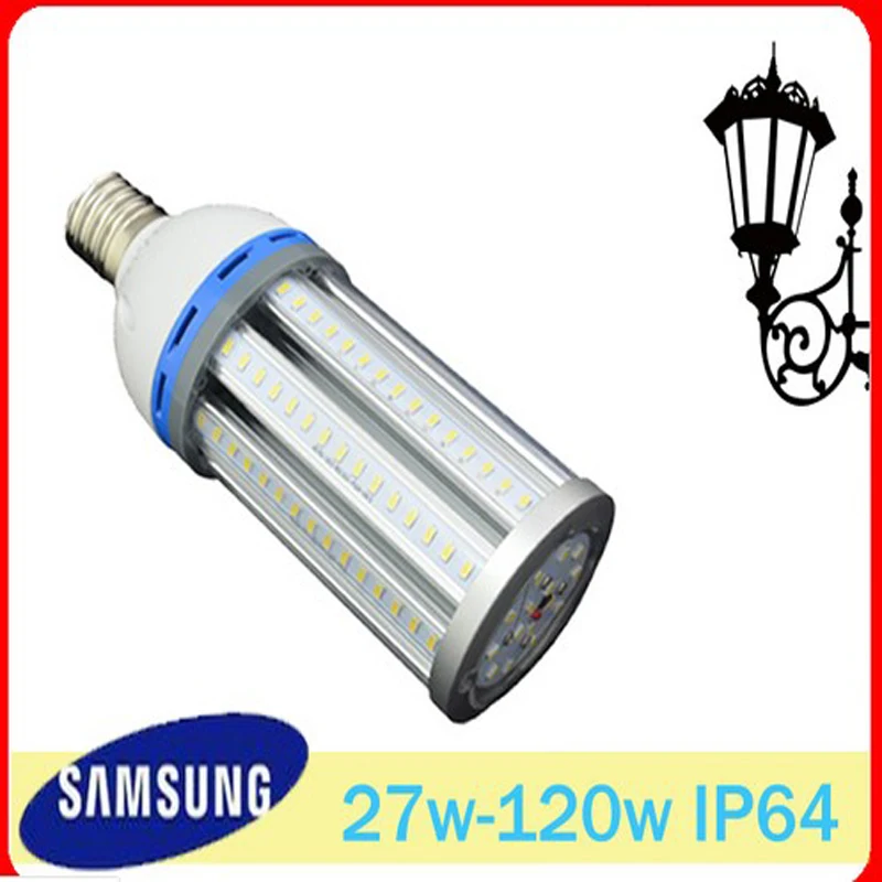 27 Вт 36 45 54 E26 E39 E27 E40 LED Corn street light IP64 водонепроницаемый high bay Light lumen наружный садовый