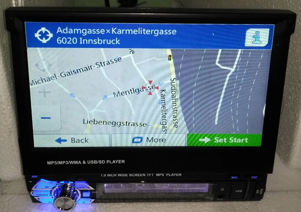 Один 1Din стерео ресивер с FM/CD/MP3/USB dvd-плеер автомобиля gps Навигатор Bluetooth головного устройства автомагнитолы gps навигации