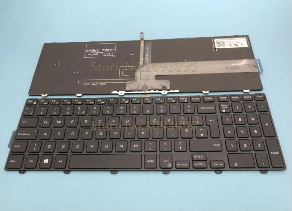 

New For Dell Inspiron 15 5000 Series 15 5551 5552 5555 5558 5559 7559 Laptop UK Keyboard With Backlit