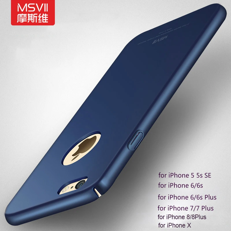 MSVII чехол для Apple iPhone 6 s 8 Plus Роскошный телефона противоударный 6S 7 X Закаленное