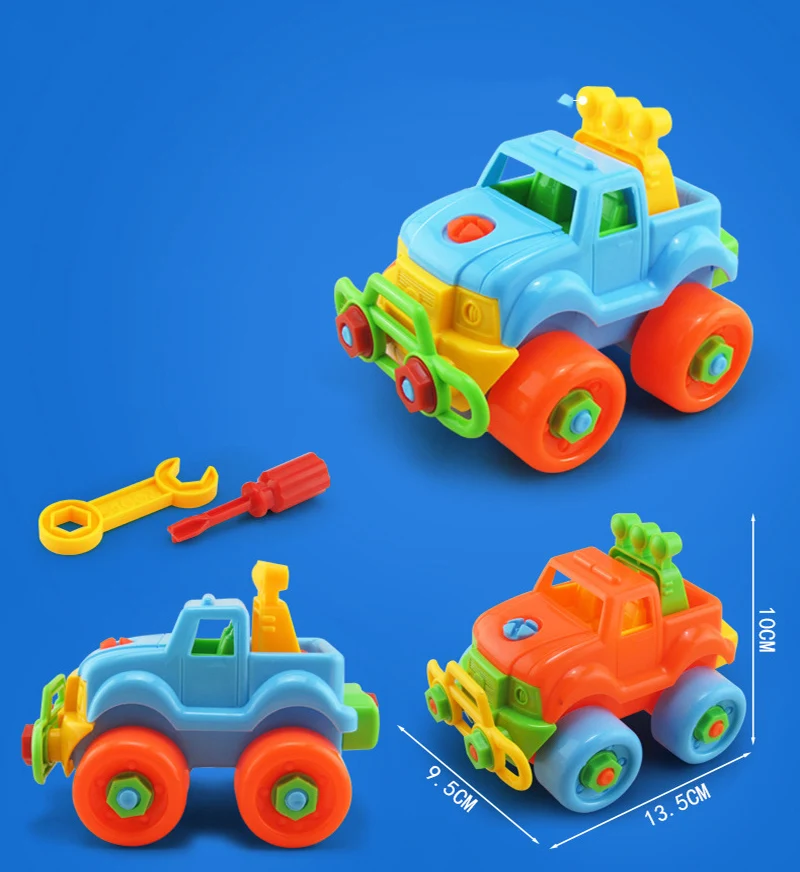 Мотоцикл вертолет вагон плоскости Jeep велосипед Dinasour Diy игрушка для Детский подарок червяка в сборе для маленьких мальчиков девушка самолет