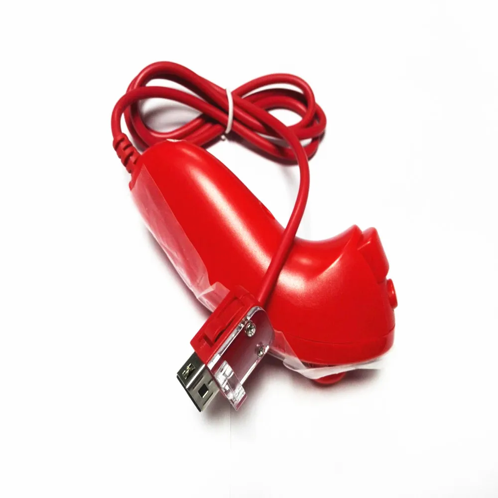 2016 игра дистанционный контроллер &quotнунчаки&quot 2 в 1 красный Беспроводной пульт