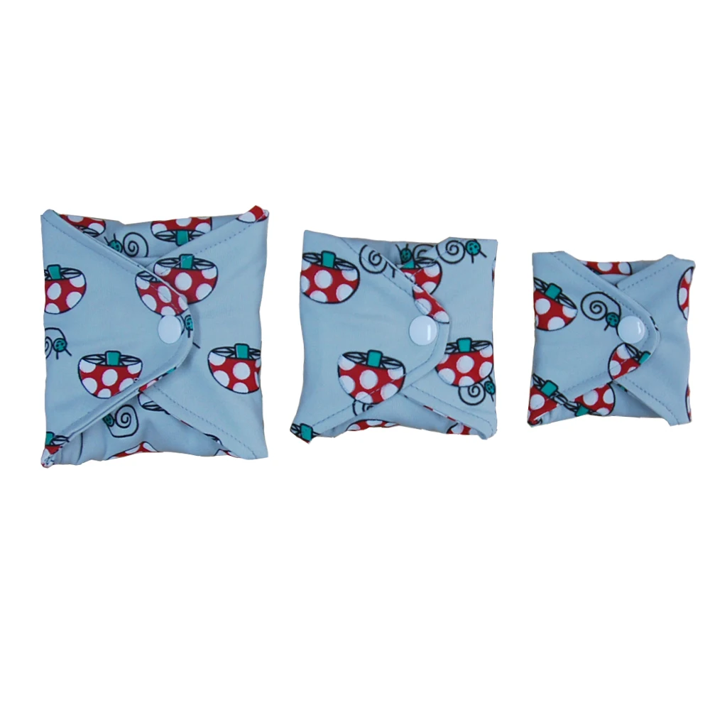 3 шт. водонепроницаемые двойные крылья женские менструальные прокладки