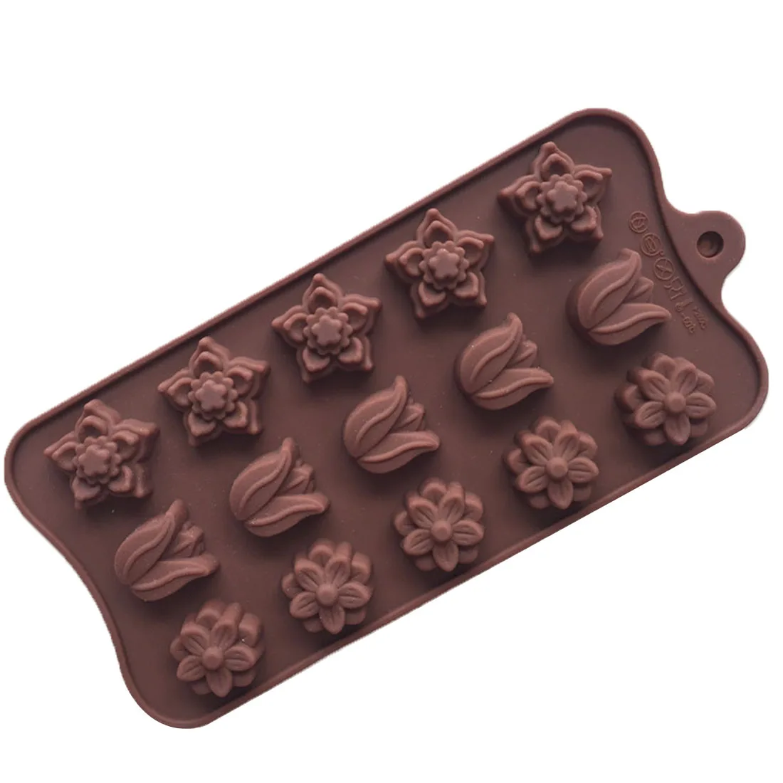 3D Chocolate Mold Nonstick Jelly Pudding Mould Chocolate Molds Food Silicone Candy Molds tulip Cake Decorating